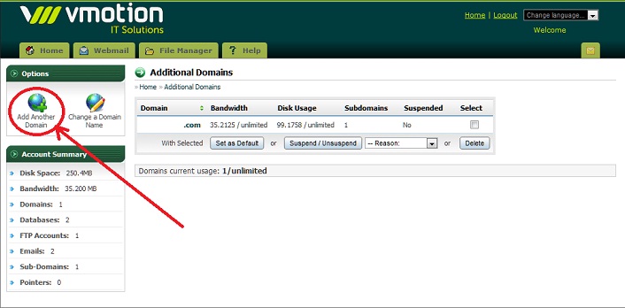 Add additional domain